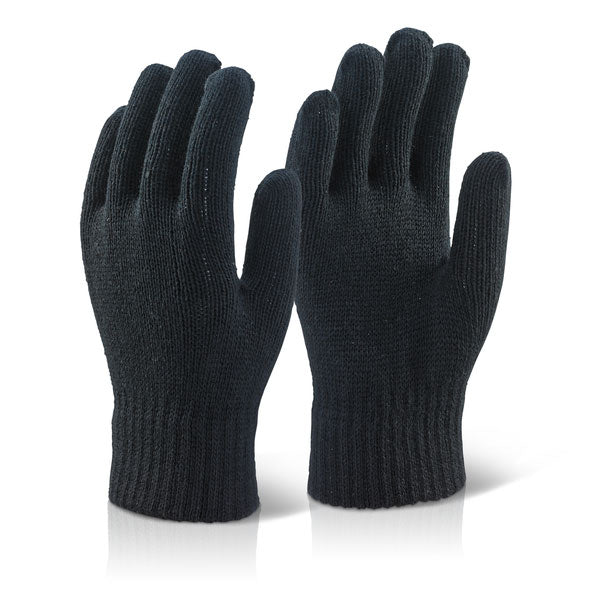 Beeswift Acrylic Fibre Gloves Black Pack 10's