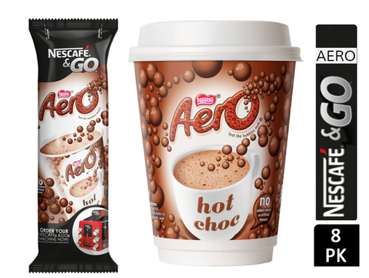 Nescafe &Go Aero Hot Chocolate 8 x 12oz Cups - UK BUSINESS SUPPLIES