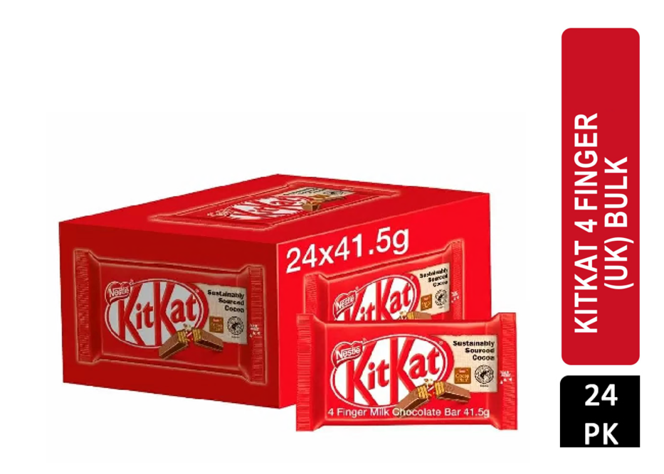 Nestle KitKat Four Finger Milk Chocolate (24 Pack) 12351222