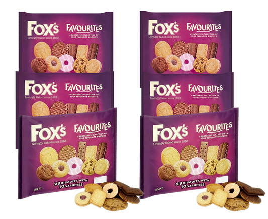 Fox's Favourites Assortment Biscuit Selection Pack 6 x 365g