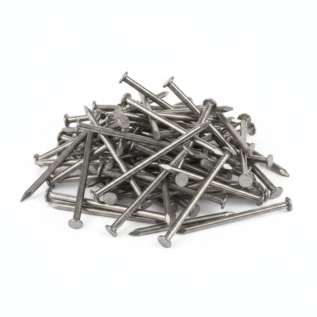 ForgeFix Round Head Nail | Bright Finish | 25mm | Bag of 250g