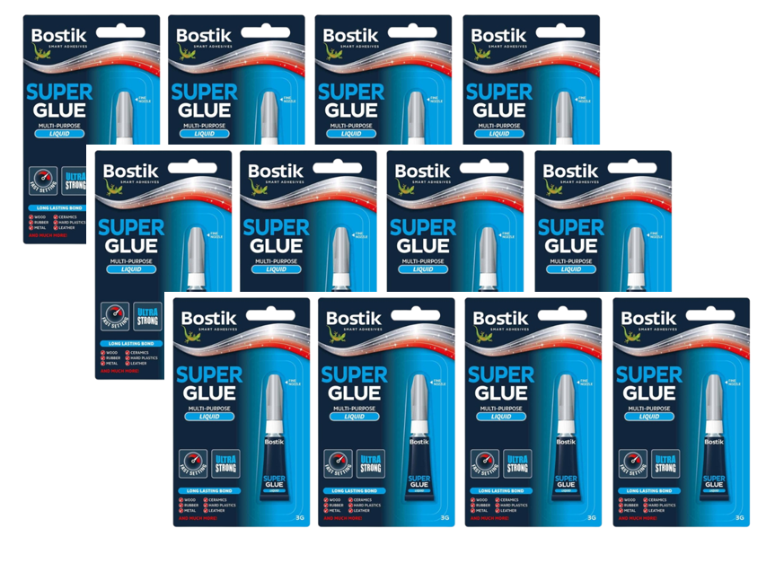 Bostik Super Glue | Multi Purpose Super Glue | Fast Setting | 3g Tube