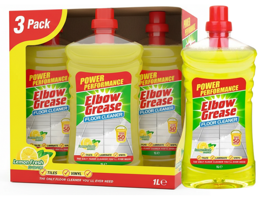 Elbow Grease Concentrated Floor Cleaner | Wood and Laminate | Lemon | 1 x 1L