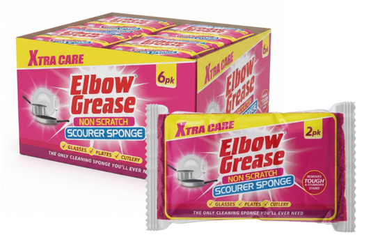 Elbow Grease Non-Scratch Scourer Sponge | 1 x 2 Pack