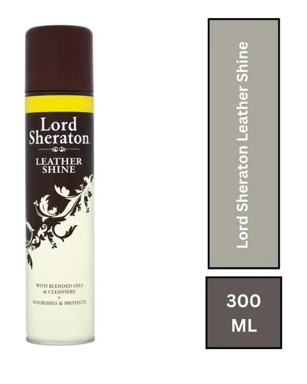 Lord Sheraton Leather Shine 300ml Spray | Nourishes &Protects Leather Items