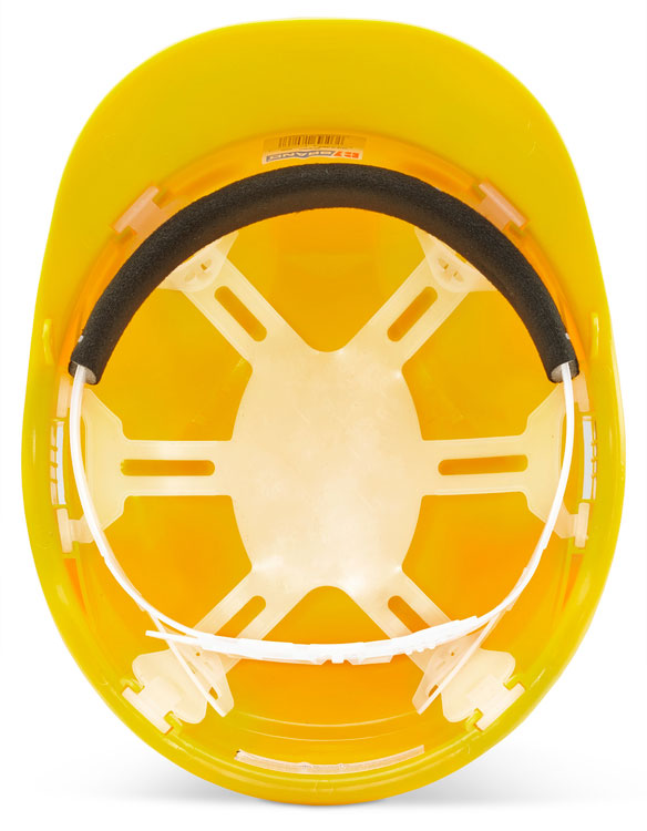 Beeswift Replacement Plastic Hard Hat Harness White Pack 10's