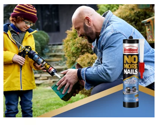 Unibond No More Nails Waterproof Adhesive Glue 280ml