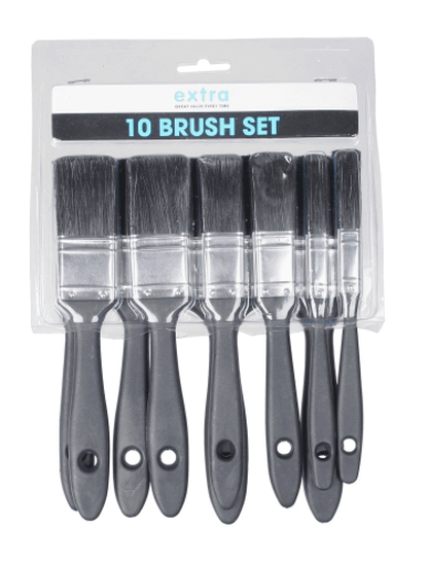 Harris Extra Paint Brush Set Pack of 10 Brushes