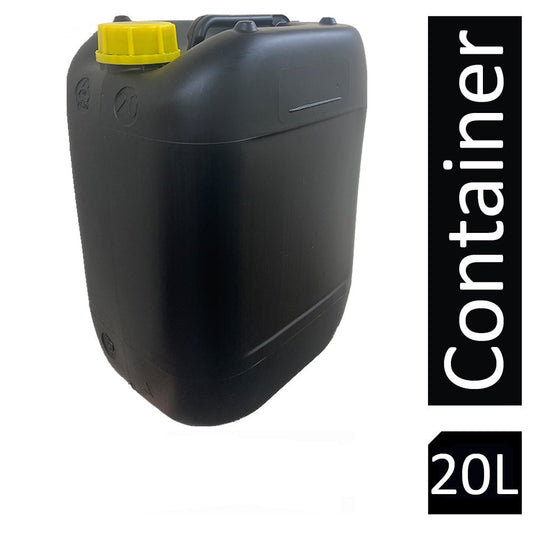 Ecostacker Black Drum/Jerry Can & Yellow Lid 20 Litre