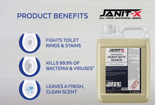 Janit-X Professional Heavy Duty Bleach Concentrated 5 Litre