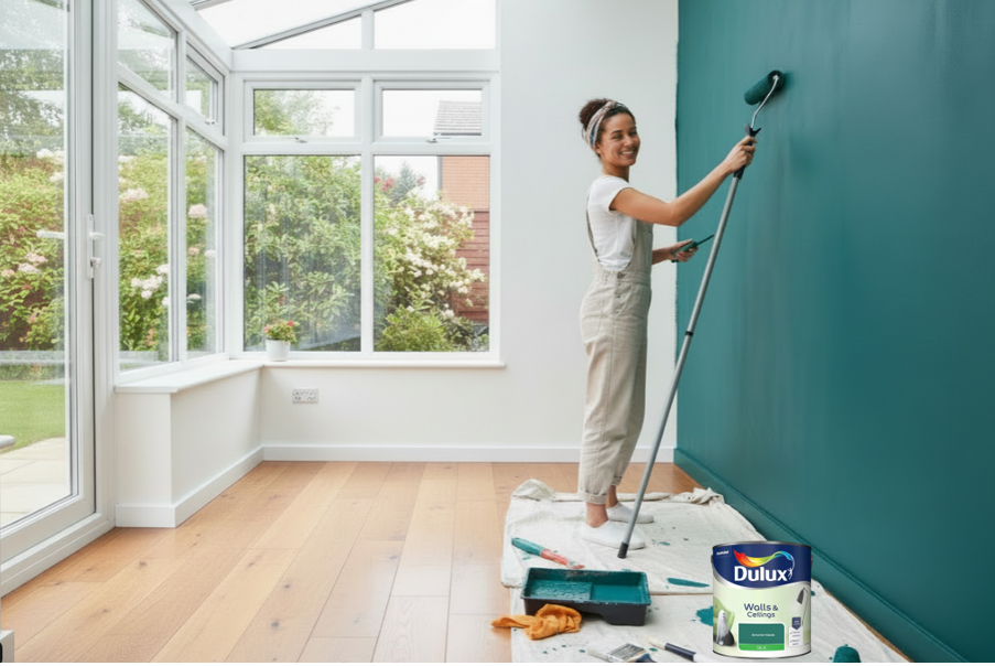 Dulux Walls & Ceilings | Silk Emulsion Paint | Emerald Glade, | 1 x 2.5 Litres