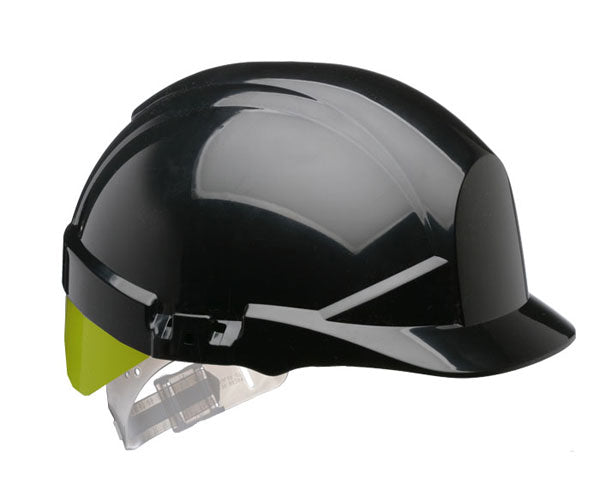 Centurion Reflex Safety Slip Ratchet Helmet With Hi-Vis Yellow Rear Black