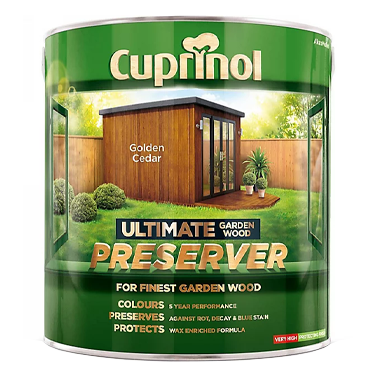 Cuprinol Ultimate Garden Wood Preserver GOLDEN CEDAR 4 Litre