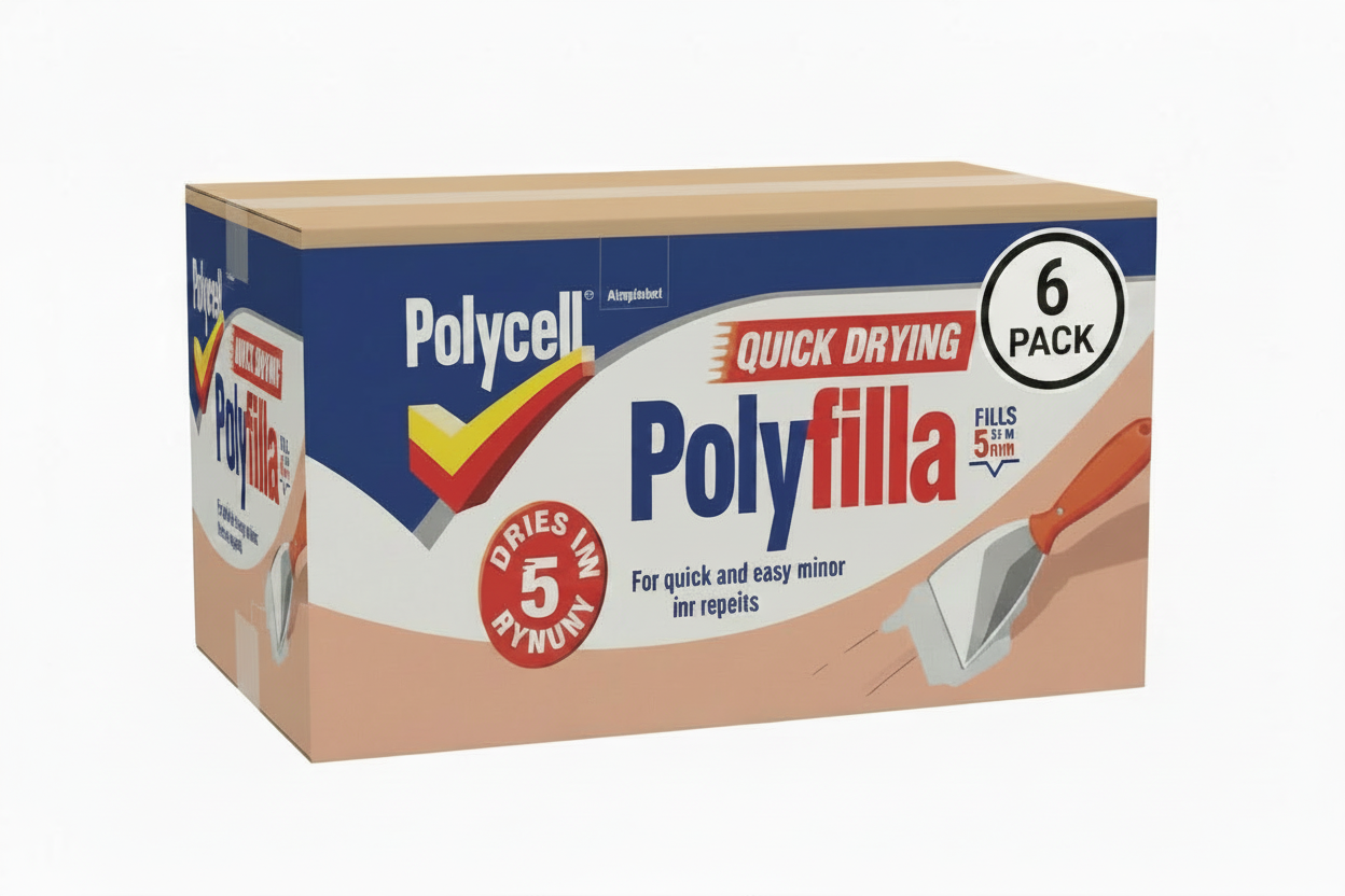 Polycell Multi-Purpose Quick Drying Polyfilla | 1 x 500g Resealable Tub