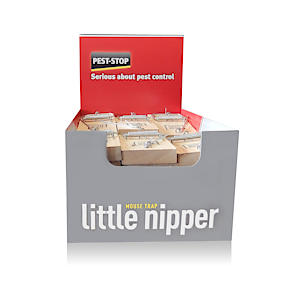 Pest-Stop Little Nipper Mouse Trap - Wooden Traps For Indoors Contains 1 Trap