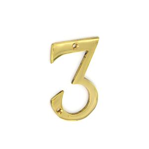 Sec 75Mm Brass Numeral 3 S2503