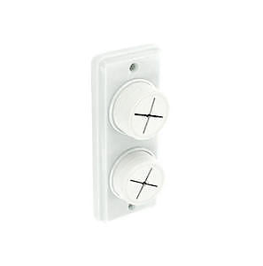 Sec Towel Holder Doubl Wht S6361