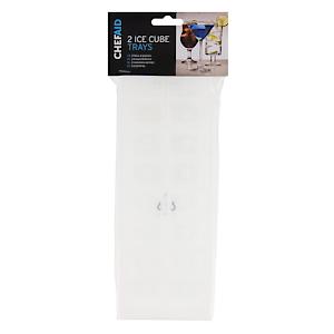 Chef Aid Ice Cube Tray 2 Pk, White