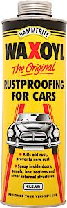 Hammerite Waxoyl Car Underseal And Rust Protection Waxoyl Clear 1Ltr