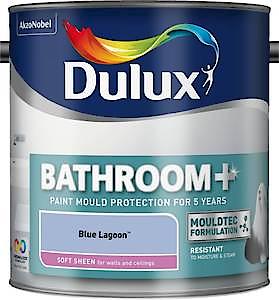 Dulux Easycare Bathroom Soft Sheen Emulsion Paint Coastal Grey, 2.5L