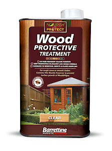 Barrettine Wood Protective Treatment | Fade Resistant | 1 Litre | Clear