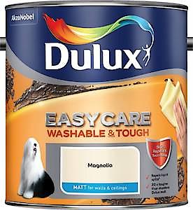Dulux Easycare Washable And Tough Matt Emulsion Paint For Walls And Ceilings - Ivory 2.5 Litres
