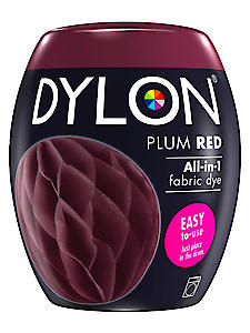 Dylon All In 1 Fabric Dye Plum Red 350G
