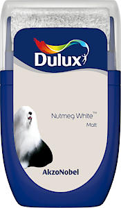 Dulux Walls & Ceilings Tester Paint, Nutmeg White, 30 Ml