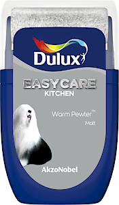 Dulux Easycare Kitchen Tester Paint, Warm Pewter, 30 Ml
