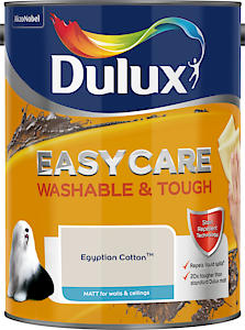Dulux Easycare Washable & Tough Matt Emulsion Paint - Egyptian Cotton - 5L