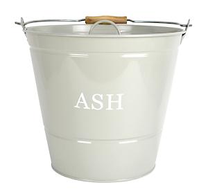 Fireside Powder Coated Steel Olive with Lid | Large Ash Bucket