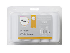 Harris Seriously Good Woodwork Gloss Mini Roller Sleeves | 10 Sleeve Pack | 4"
