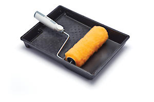 Harris 102082001 Seriously Good Exterior Masonry Roller Set | 9In, Black/Orange/Grey