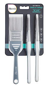 Harris Ultimate Blade Paint Brushes | 3 Brush Pack | Cutting-In & Control | 1",1.5", 2"