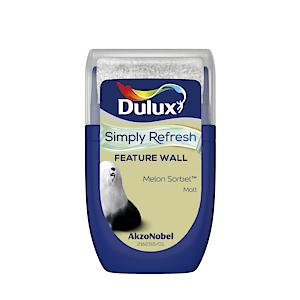 Dulux Simply Refresh Feature Wall Matt Emulsion Paint - Melon Sorbet - 30 Ml