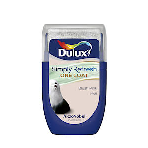 Dulux Simply Refresh Tester Paint - Blush Pink - 30Ml, 5382949