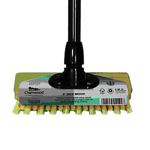 Charles Bentley Charnwood 9" Deck Broom & Scraper Garden Maintenance FSC