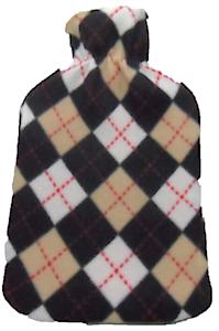 HOT WATER BOTTLE- TARTAN FLEECE