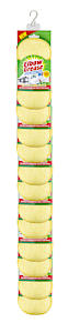 Elbow Grease Scrubbing Pad Dual Sided Sponge Washable Reusable Non-Scratch, Yellow
