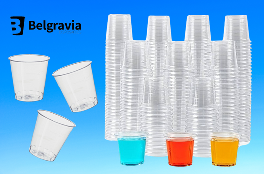 Belgravia 30ml/1oz Plastic Shot Glasses (Pack of 100)
