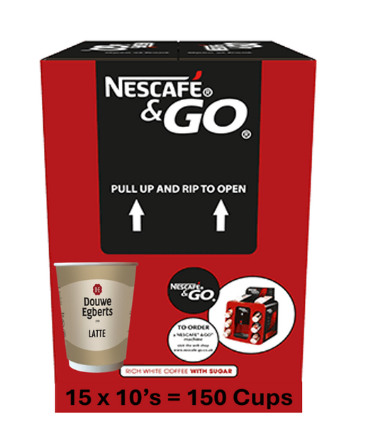 Douwe Egbert Pure Latte 12oz On The Go (10 Cups)