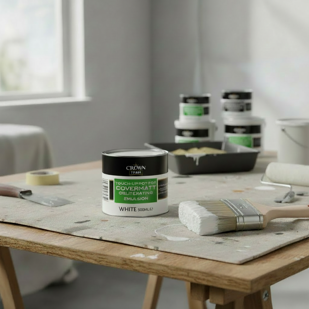 Crown Trade Covermatt Obliterating Emulsion 500ml WHITE