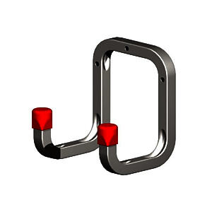 Securit Galvanised Square Double Wall Hook - 90mm