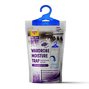 Wardrobe Moisture Trap Dehumidifier | Lavender Scented | 300g | ZER268