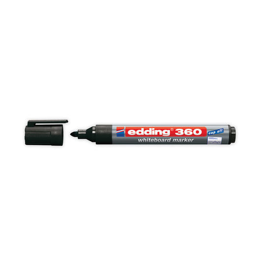 Edding 360 Whiteboard Marker Bullet Tip 1.5-3mm Line Black Pack of 10