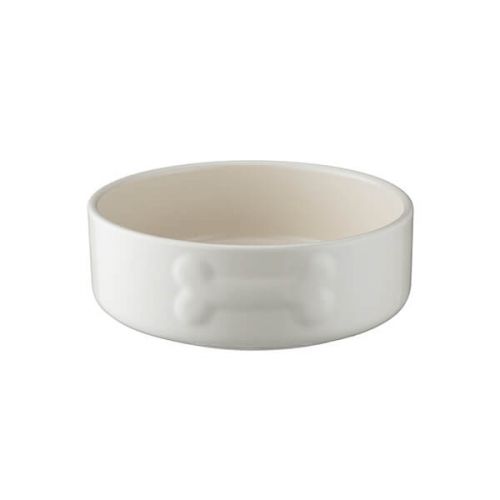 Mason Cash Quality Heavy Duty Stoneware Pet Bowls in Cream {15cm}