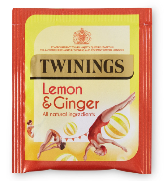 Twinings Lemon and Ginger Fruit Infusion Tea Bags (Pack of 20) F09613 - UK BUSINESS SUPPLIES