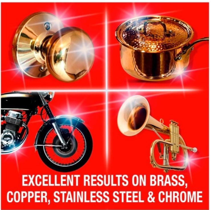 Brasso Liquid Metal Polish For Brass Copper Stainless Steel & Pewter 175ml