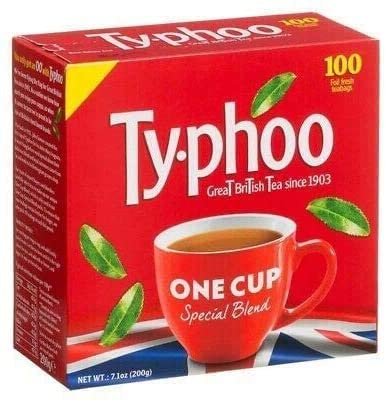 Typhoo One Cup Special Blend - 100 Foil Fresh Tea Bags Per Pack (100 Tea Bags)
