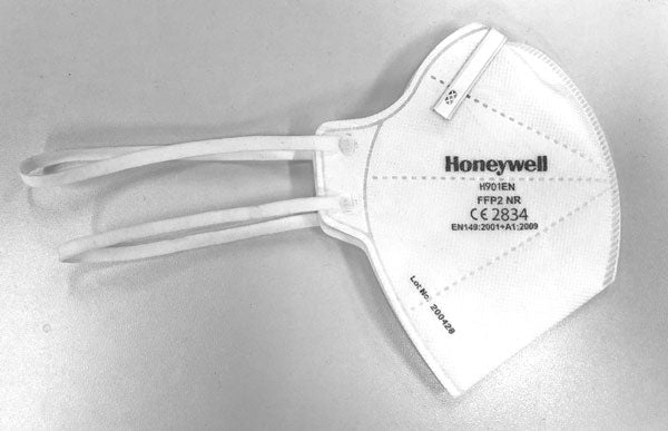 Honeywell H901En Fold Flat Face Mask Ffp2 Nr With H901En Filter White Pack 50's